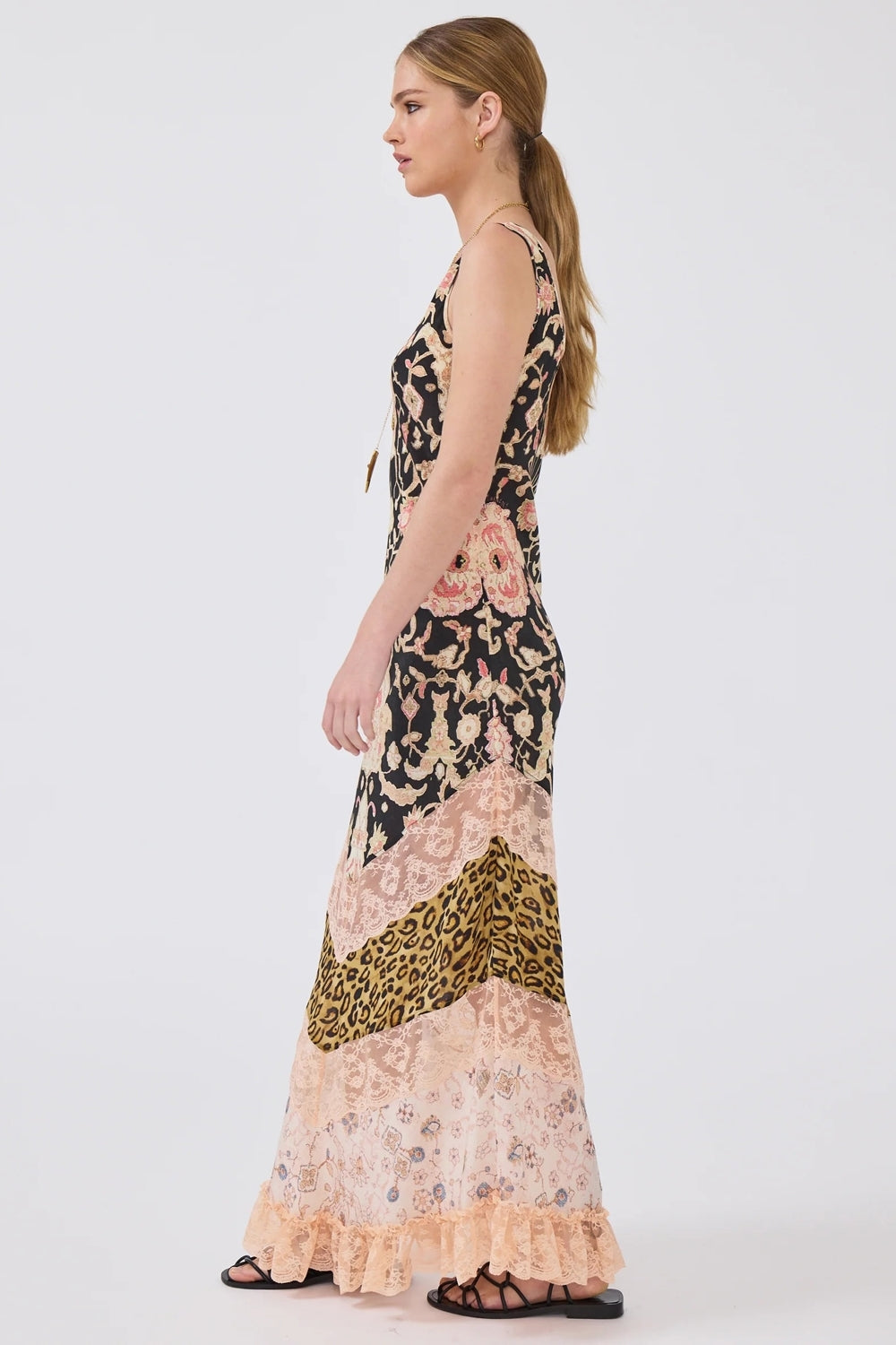 Desert Loom Silk Dress in Multi