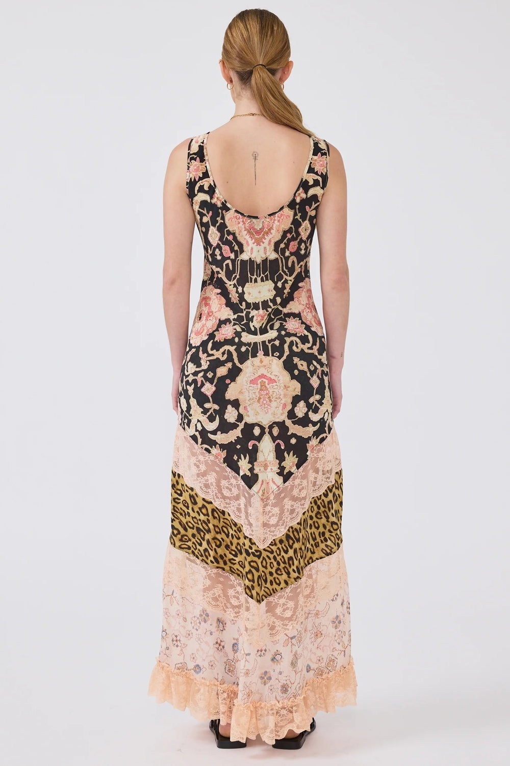 Desert Loom Silk Dress in Multi