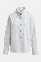 Jomato Pointy Collar Shirt in Nile Blue