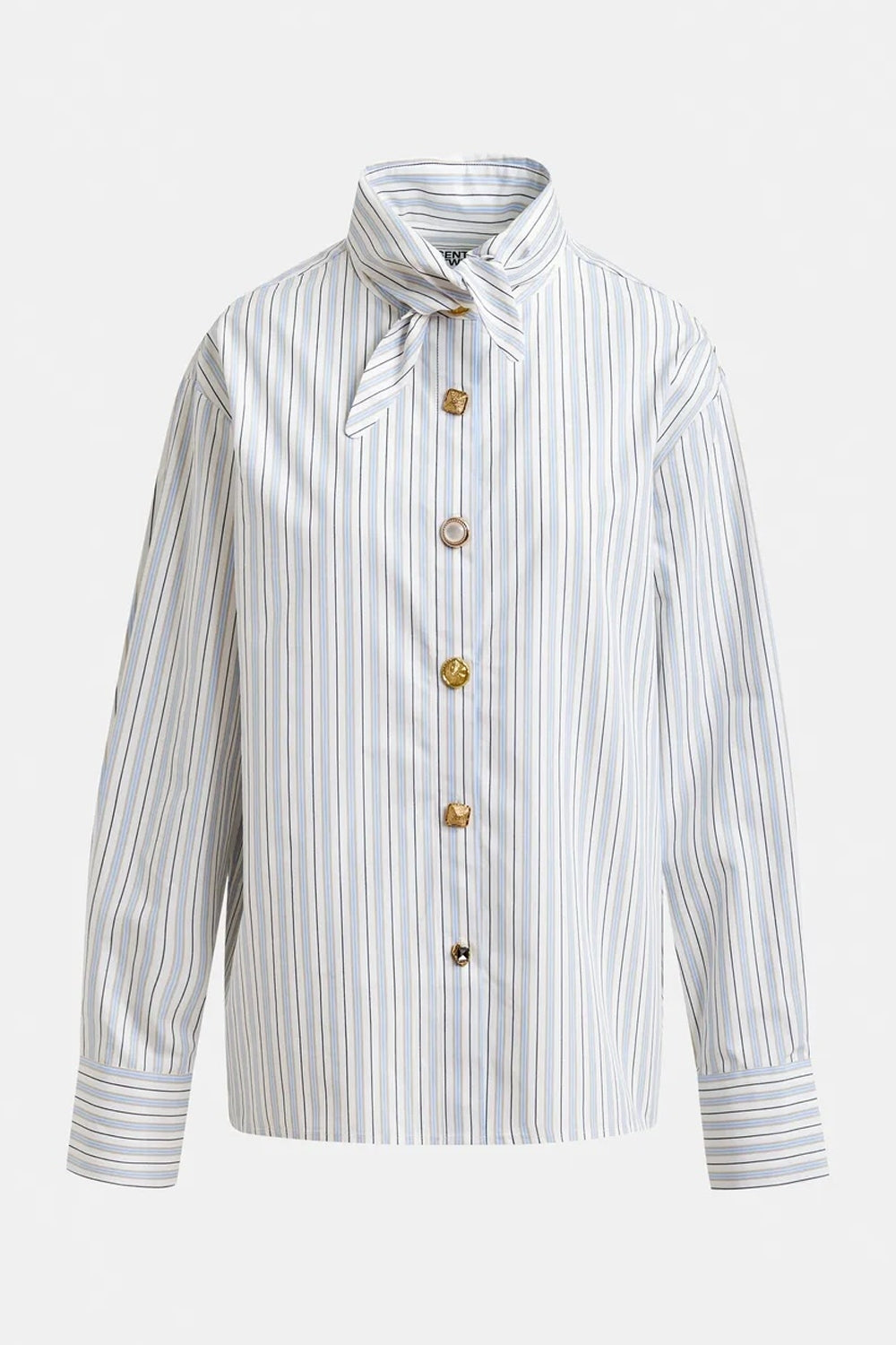 Jomato Pointy Collar Shirt in Nile Blue