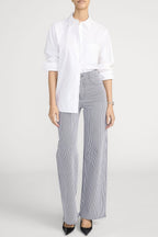 Le Slim Palazzo in Navy Stripe