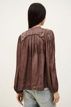 Cesira Long Sleeve Shirt in Vieuxrose