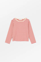 Marron Long Sleeve Tee in Off White/Red Stripe