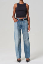 Isabel Rib Tank in Charcoal
