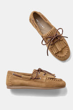Magda Loafers in Tan Suede