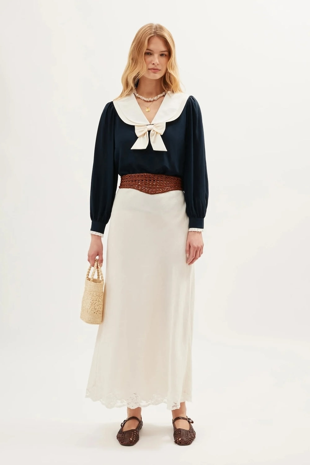Crystal Skirt in Cream