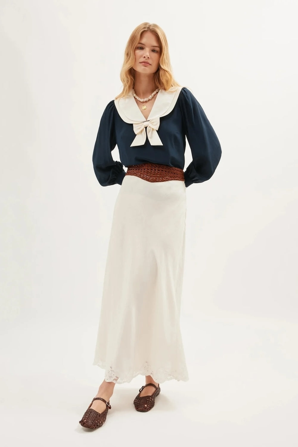 Crystal Skirt in Cream