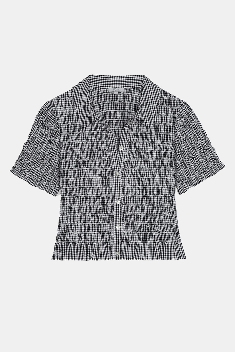 Alton Top in Black Gingham