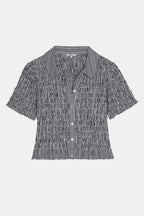 Alton Top in Black Gingham