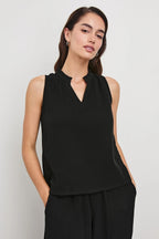 Christy Top in Black Gauze