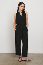Christy Top in Black Gauze