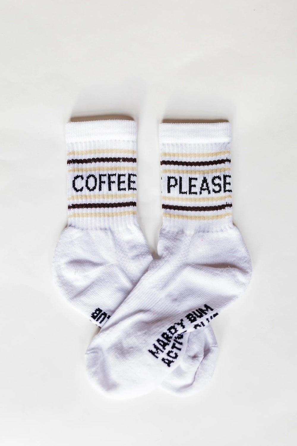 COFFEE PLEASE Slogan Sports Socks
