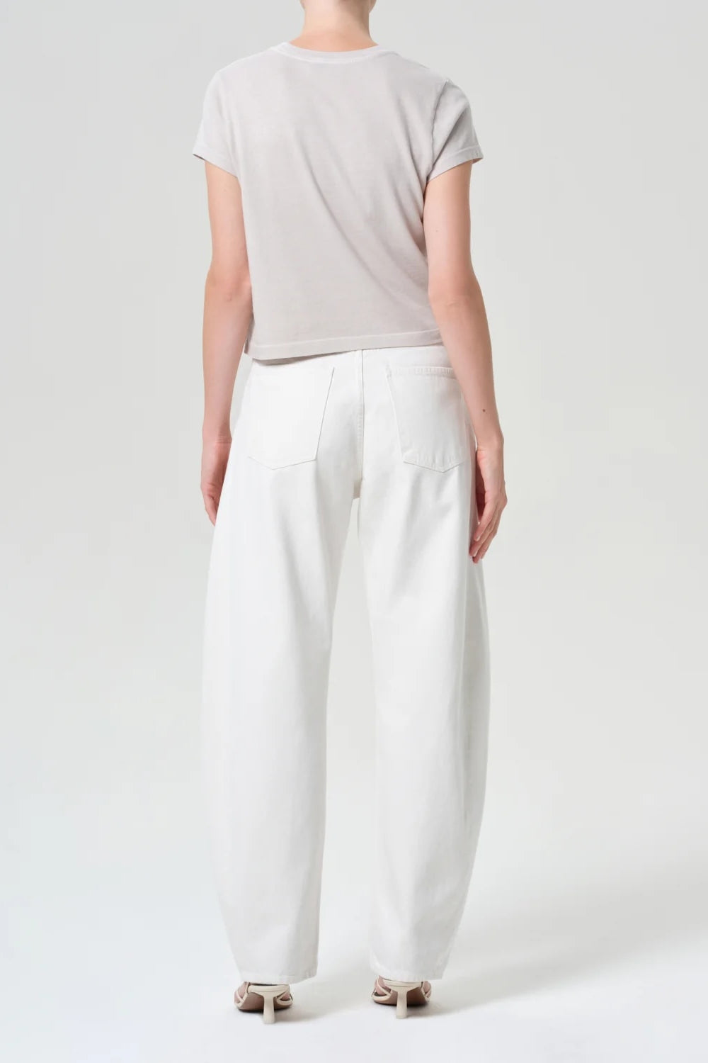 Luna Pieced Jean in Chalk White