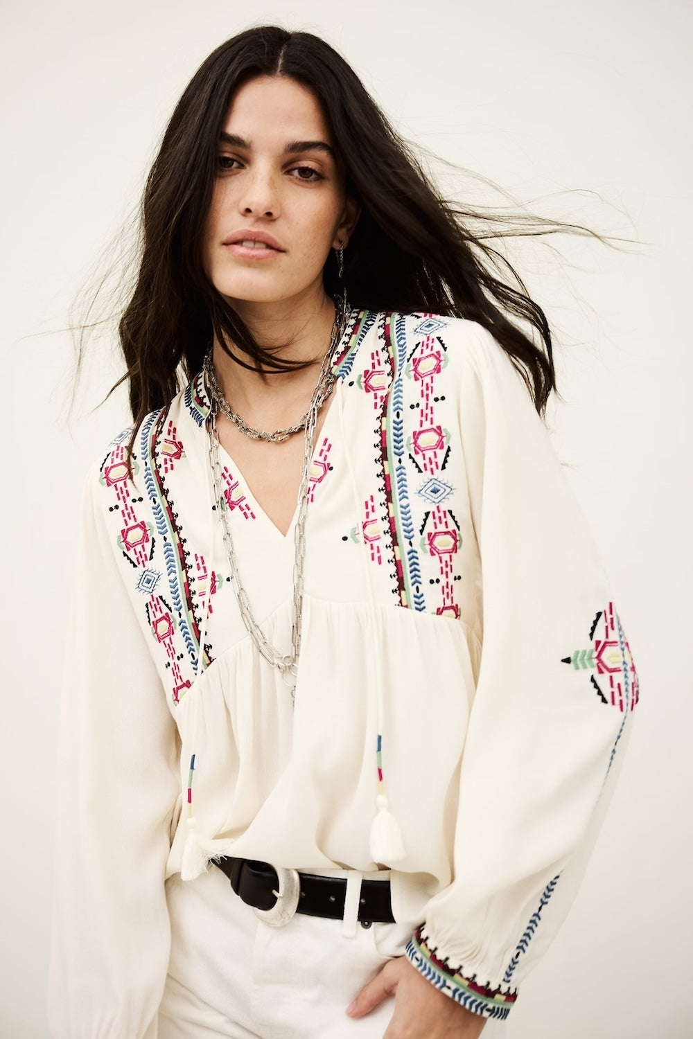 Tilt Blouse in Ecru