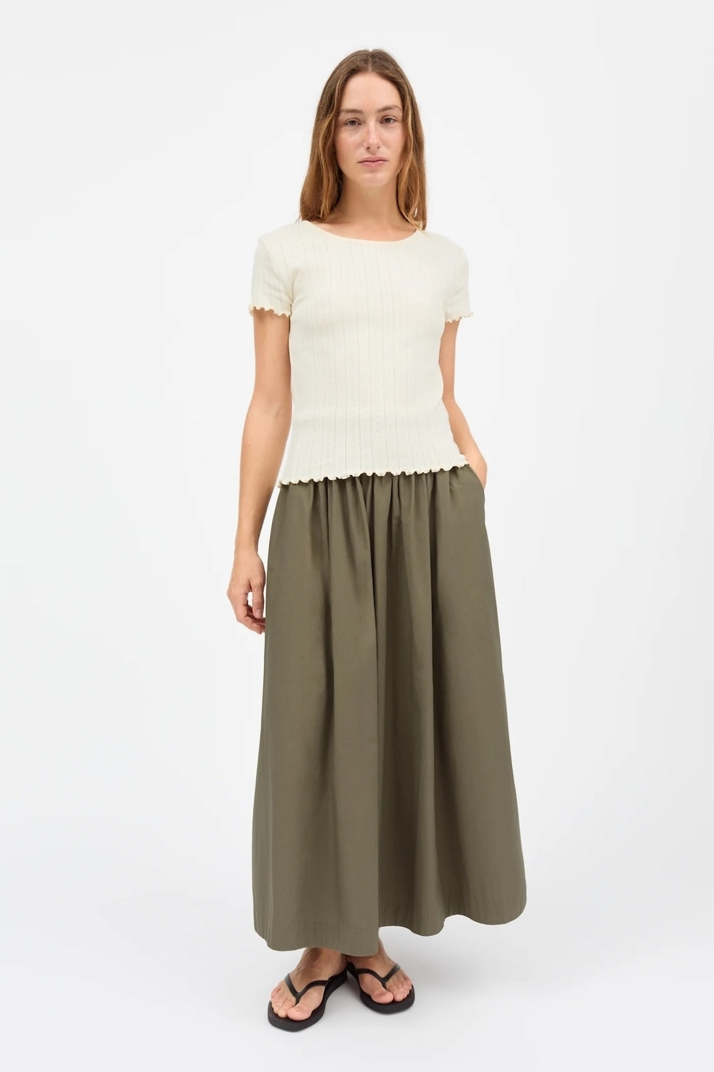 Dagny Skirt in Khaki