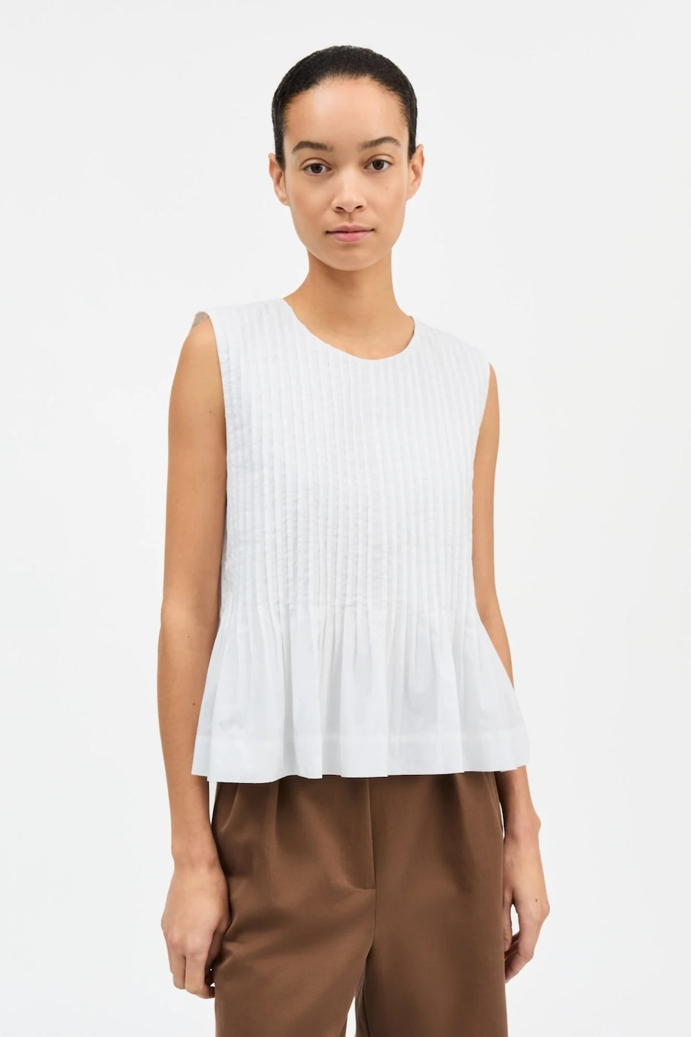 Pavlova Top in Optic White