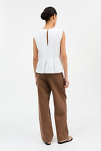 Pavlova Top in Optic White