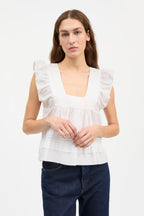 Alice Top in Optic White