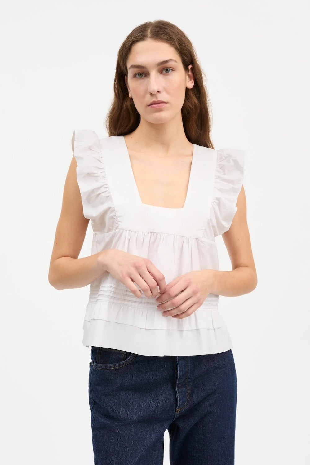 Alice Top in Optic White
