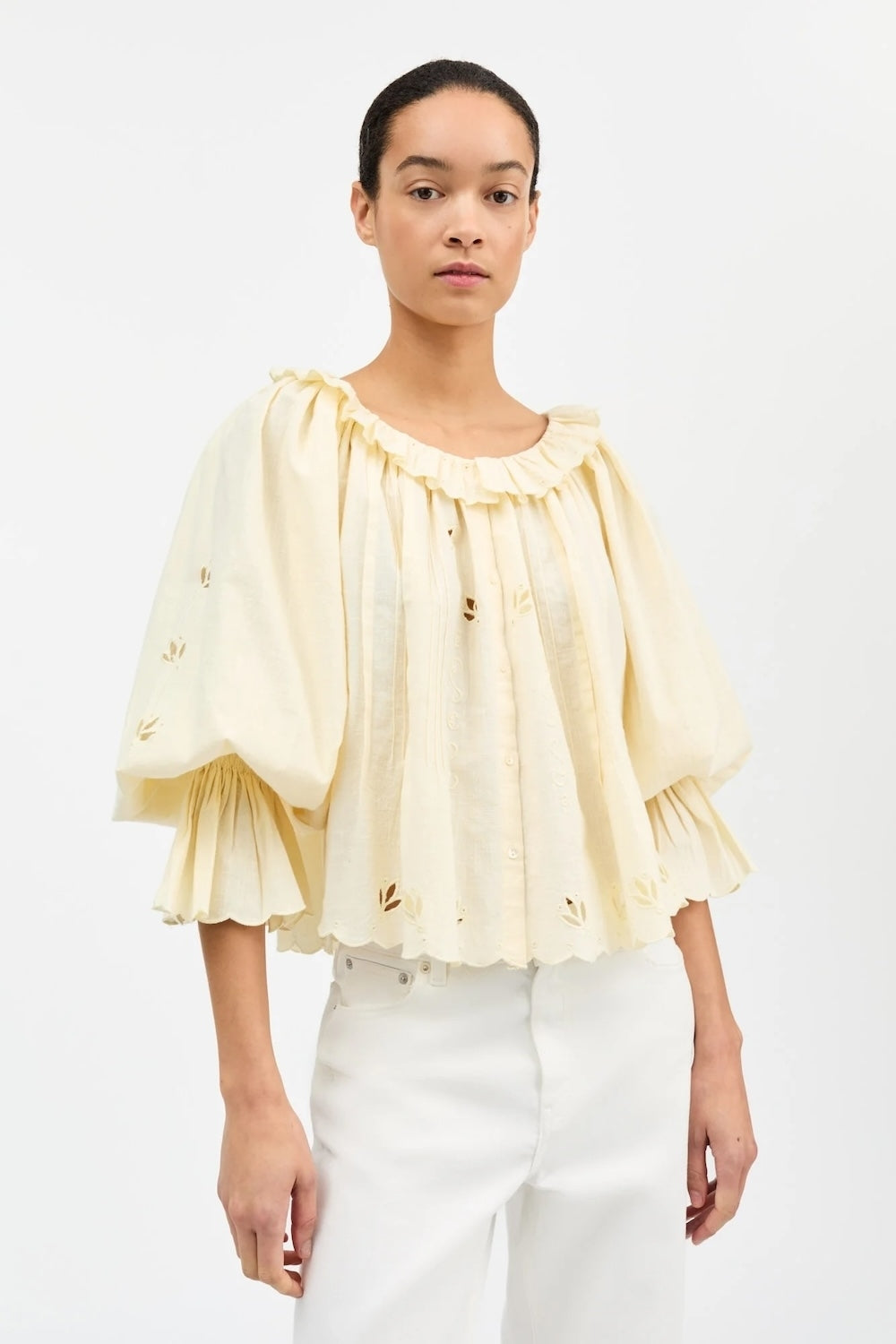 Fleurie Blouse in Buttermilk