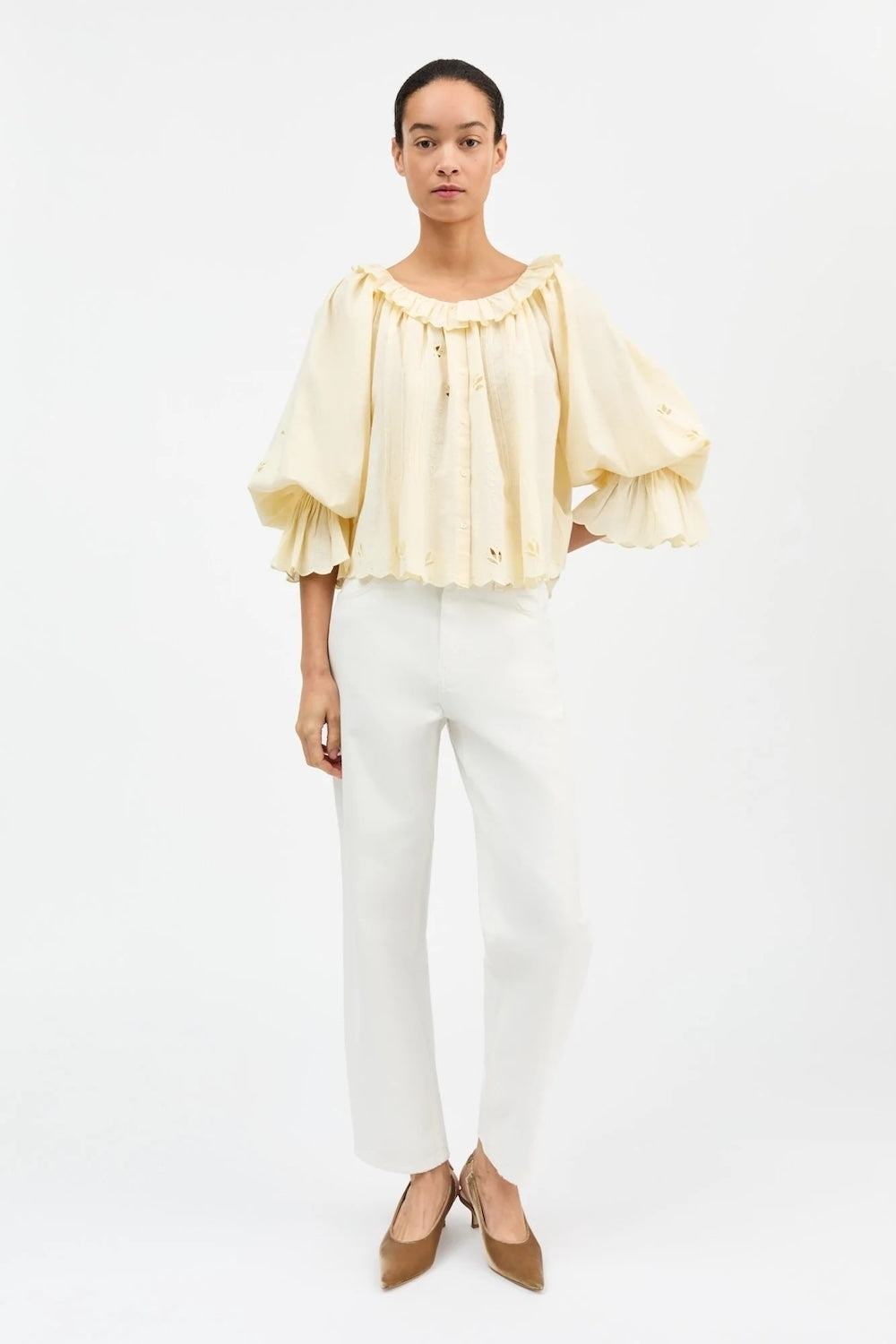Fleurie Blouse in Buttermilk