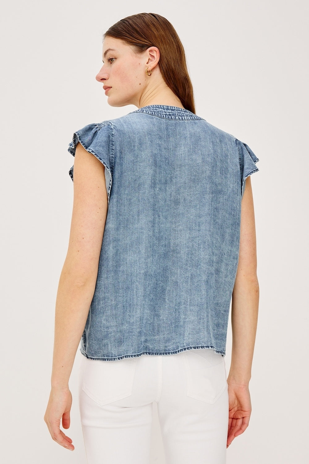Aviva Blouse in Blue Ridge