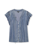 Aviva Blouse in Blue Ridge