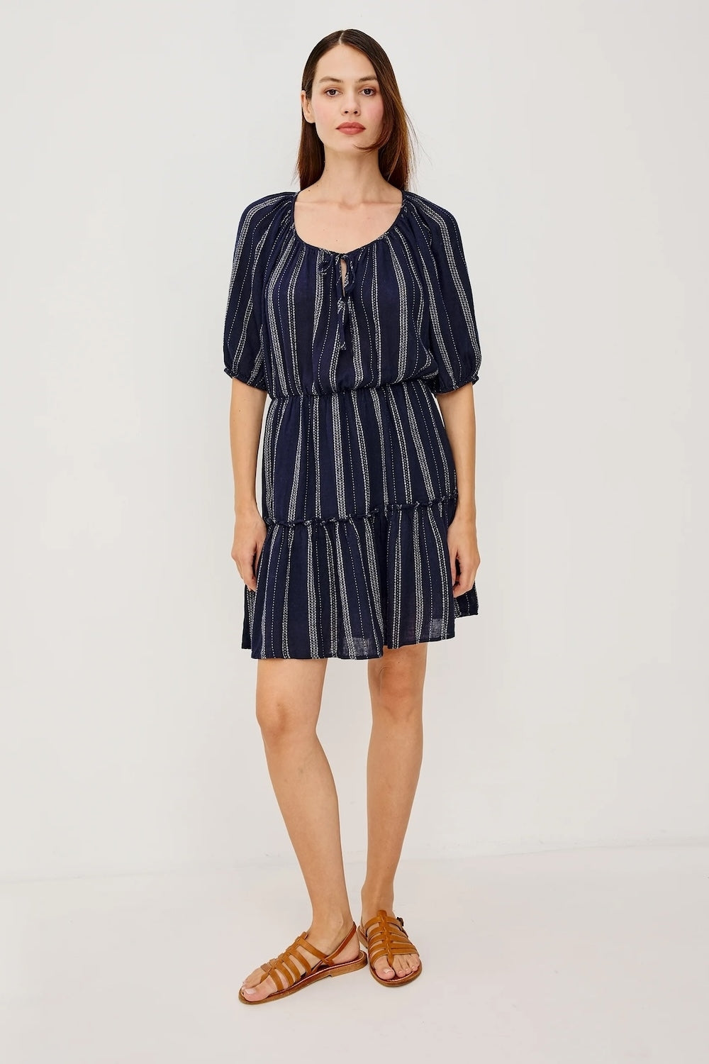 Saba Dress in Marina Stripe