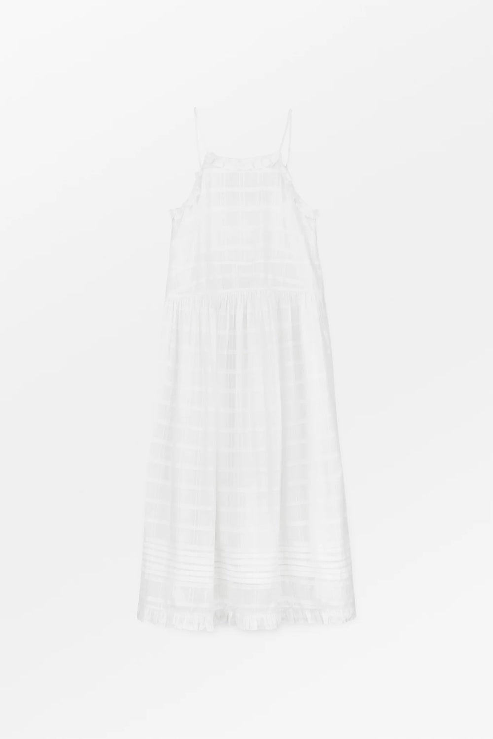 Fiore Strap Dress In Optic White