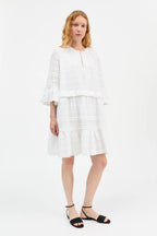 Fiore Dress in Optic White