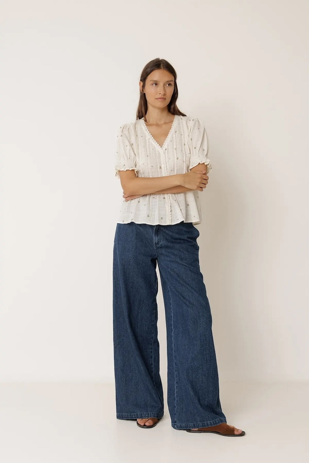 Short Sleeve Shirt in Ecru