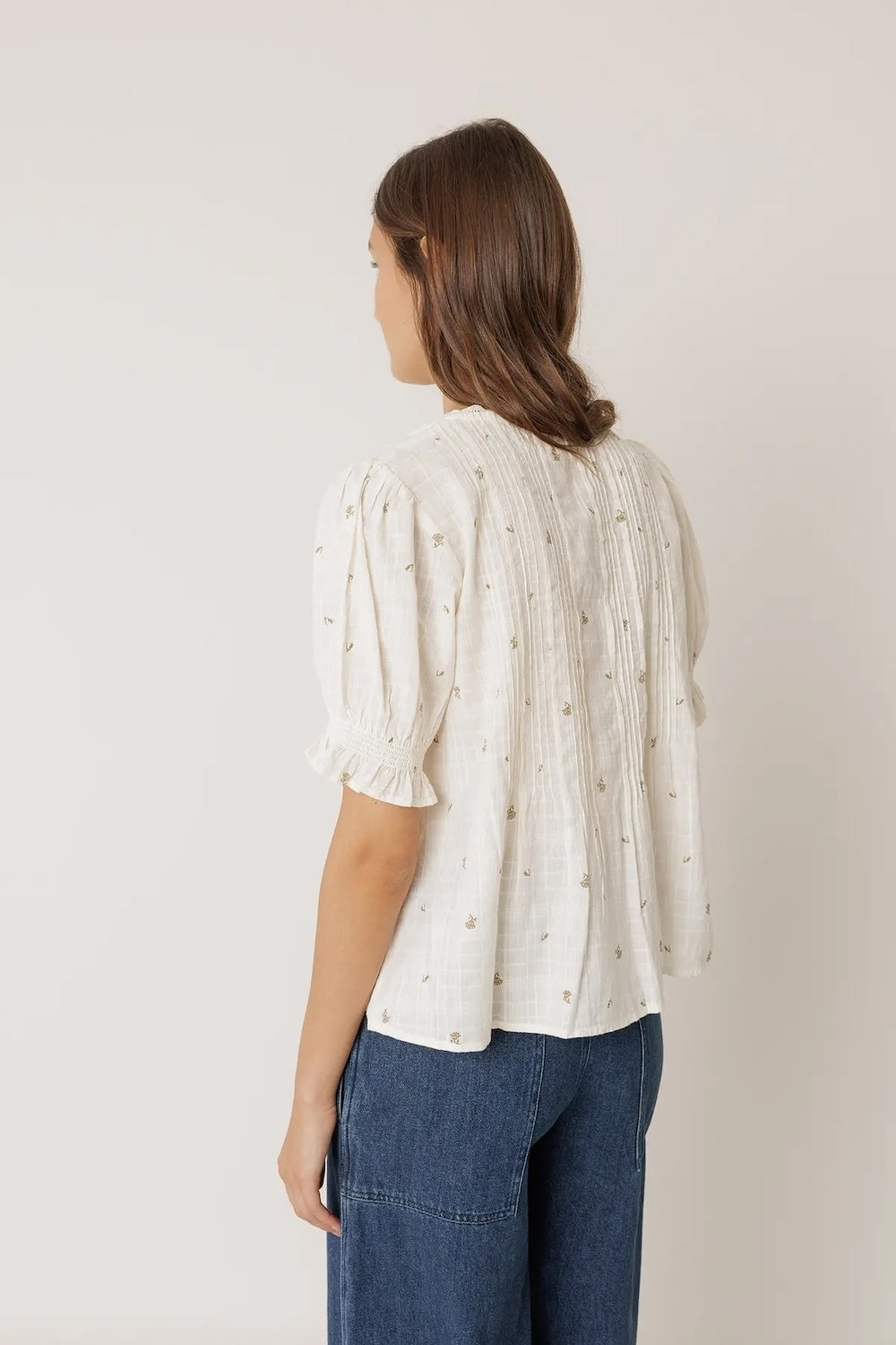 Short Sleeve Shirt in Ecru