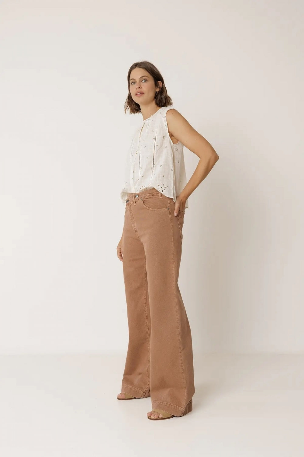 Cami Shirt in Ecru
