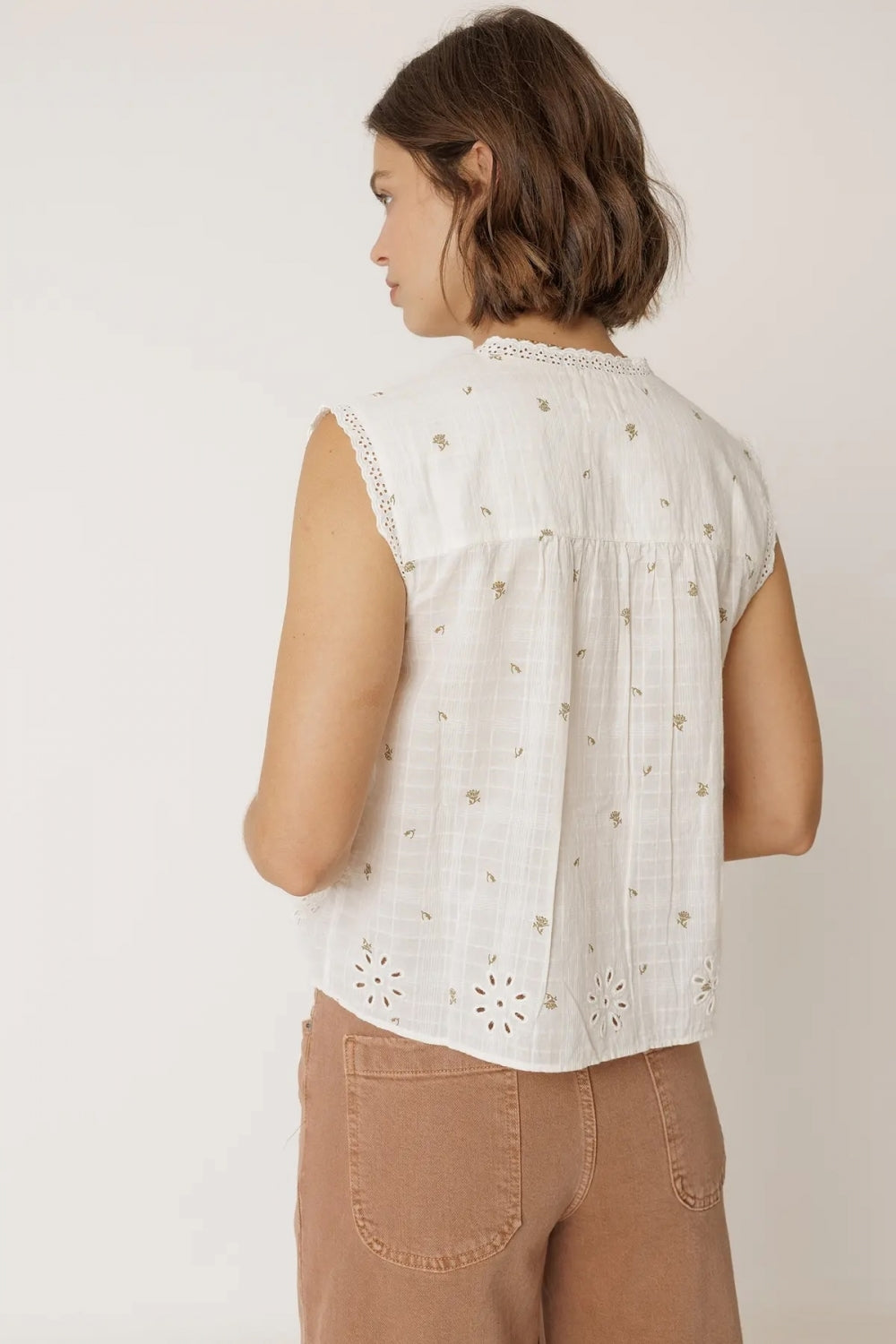 Cami Shirt in Ecru