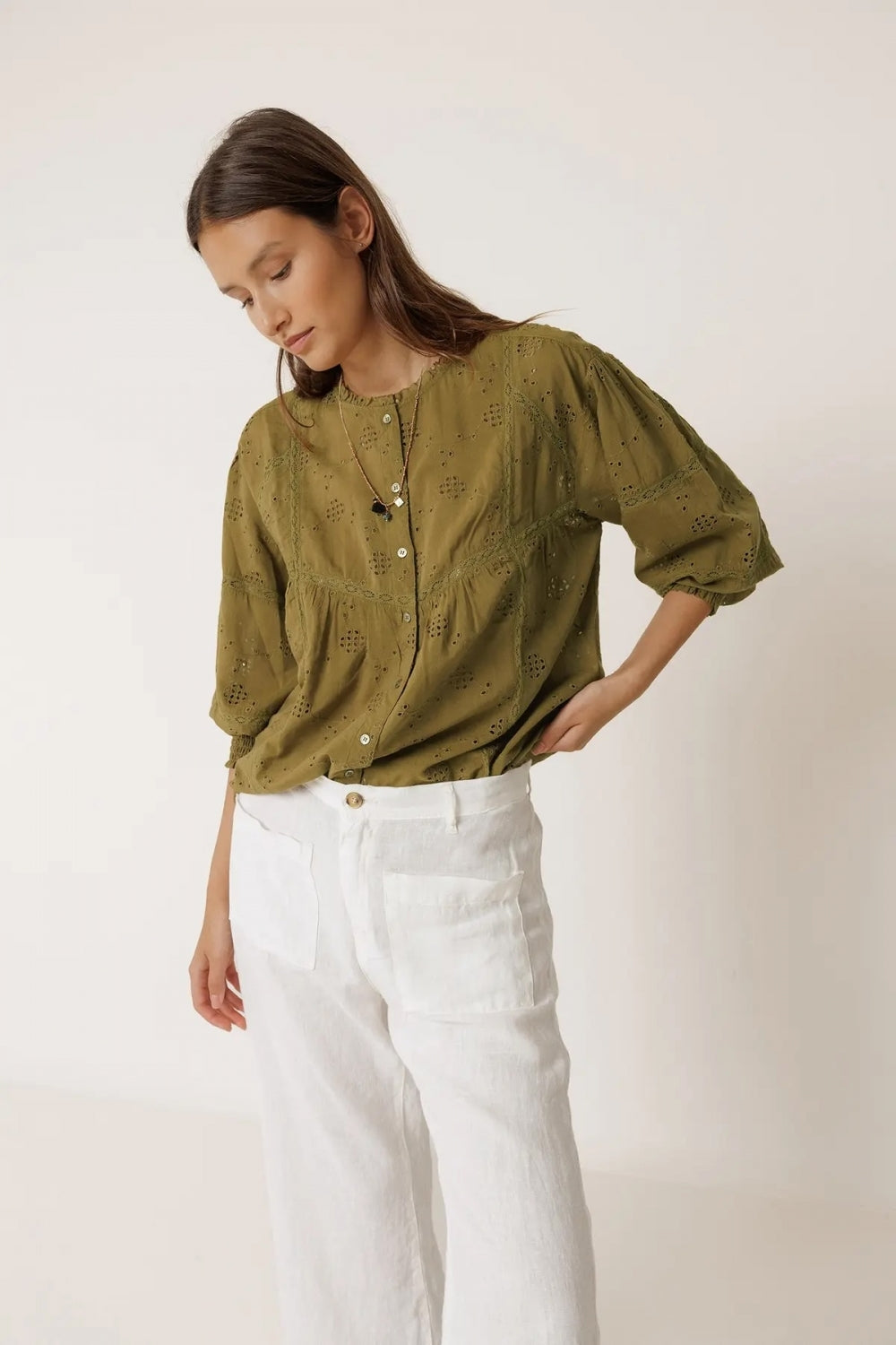 Long Sleeve Shirt in Khaki