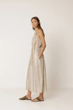 Sleeveless Dress in Ecru