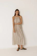 Sleeveless Dress in Ecru