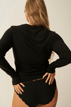 Long Sleeve Under layer Top - Black