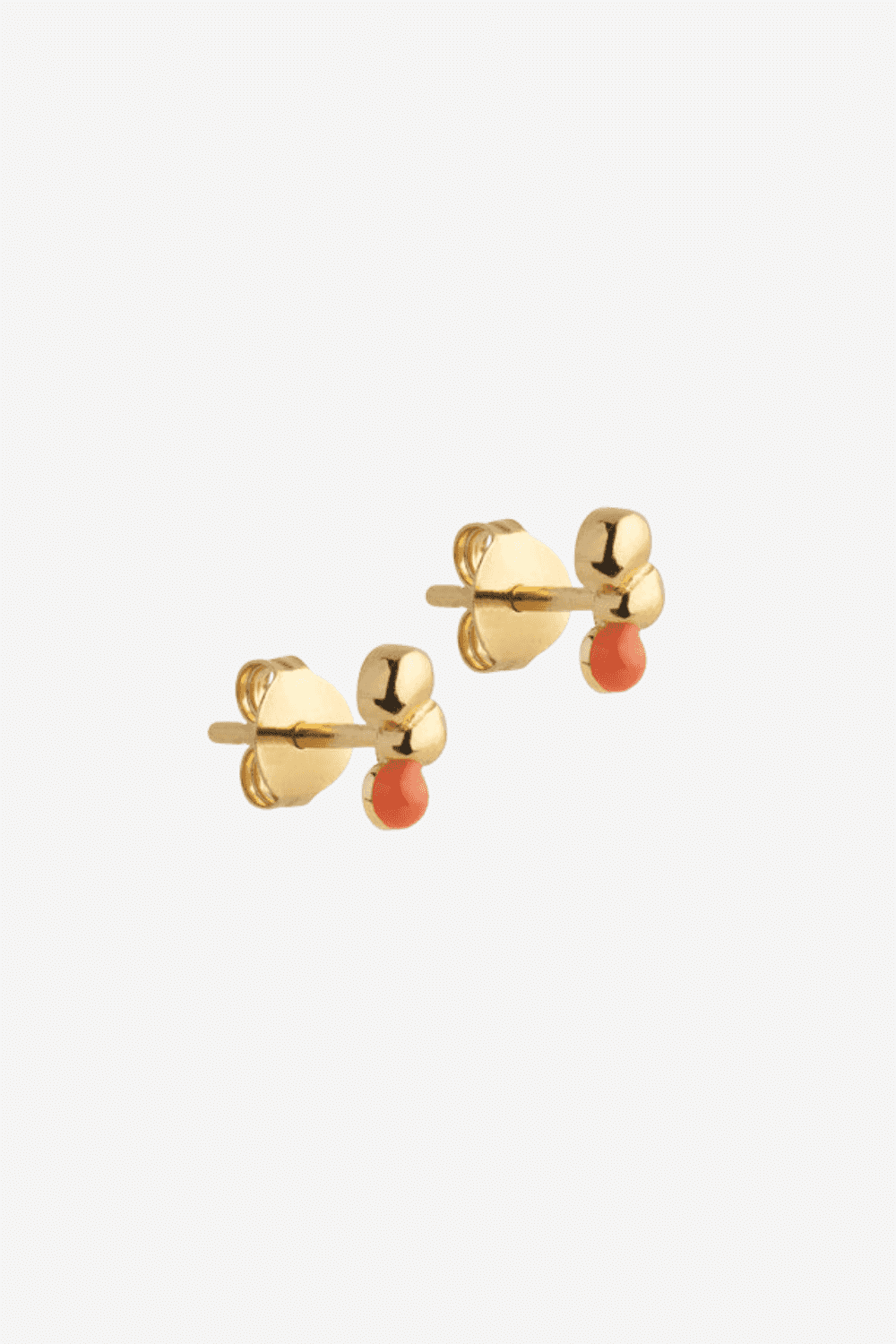 Nara Studs in Light Coral