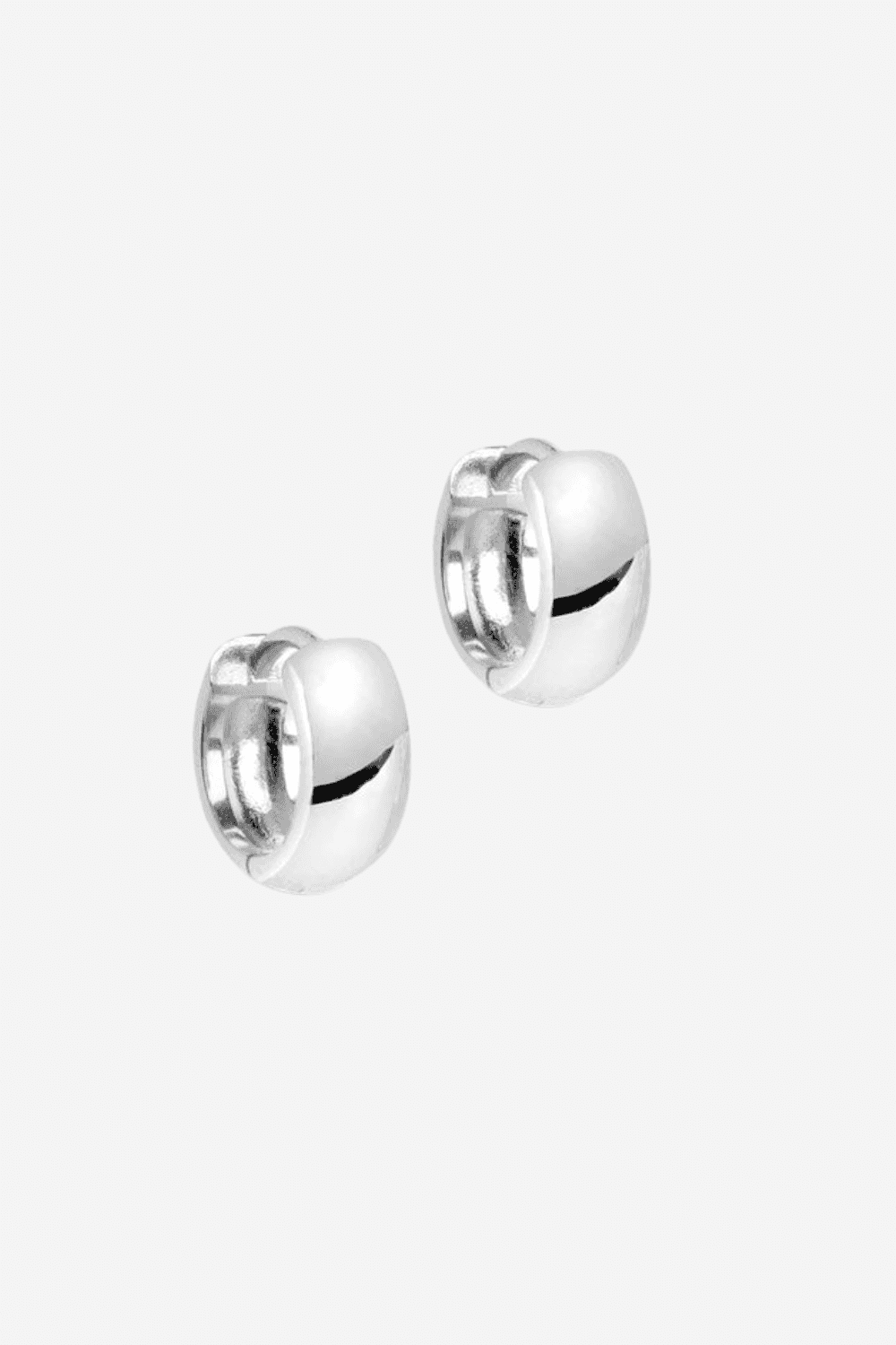 Classic Wide Hoops in Silver