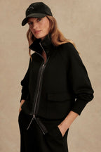 Roxbury Zip Through in Black