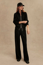 Roxbury Zip Through in Black