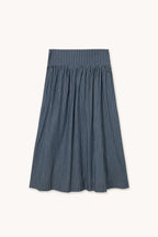 Striped Skirt in Light Navy