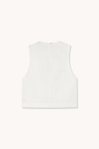 Frills Top in Off White