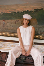 Frills Top in Off White