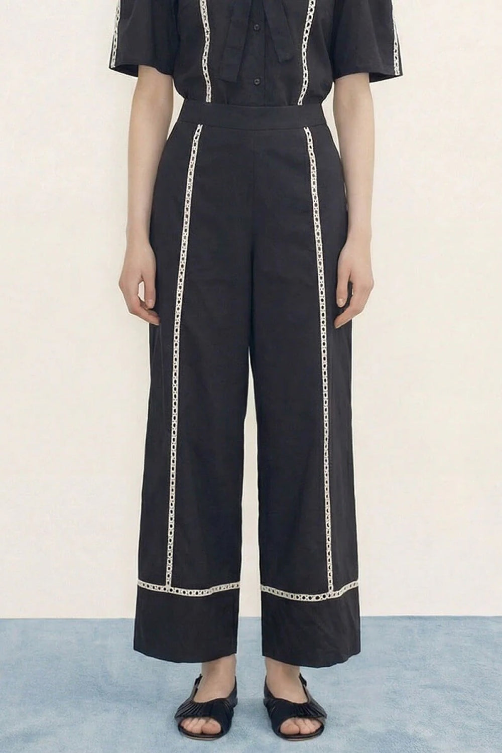 Wide Pants in Navy