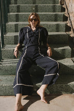 Wide Pants in Navy