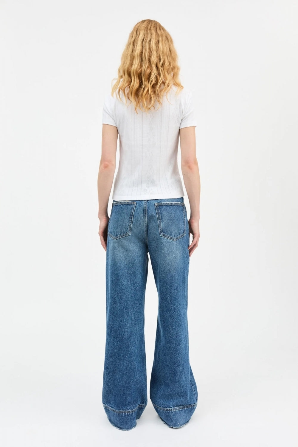 Anna Cap Sleeve Tee in Optic White