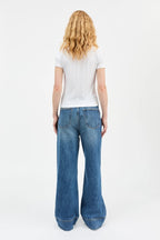 Anna Cap Sleeve Tee in Optic White