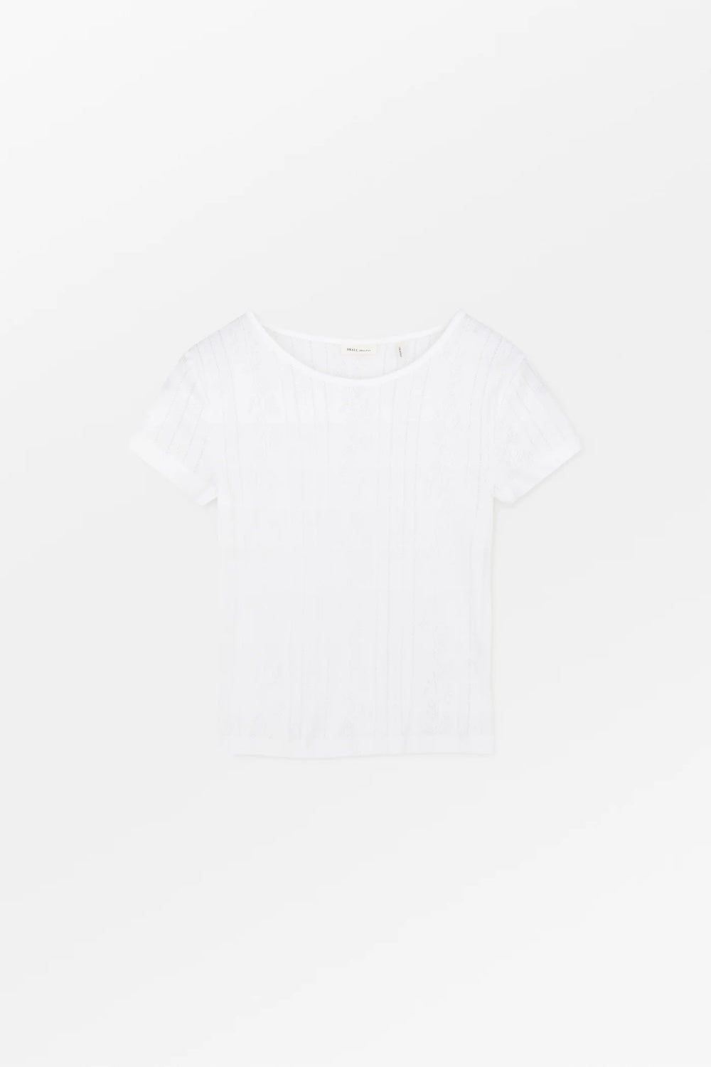 Anna Cap Sleeve Tee in Optic White
